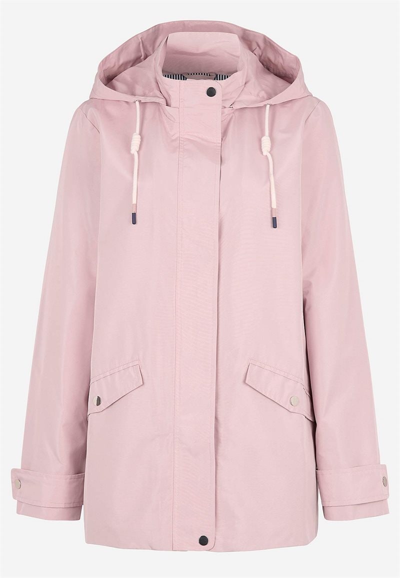 Foret jakke med aftagelig hætte