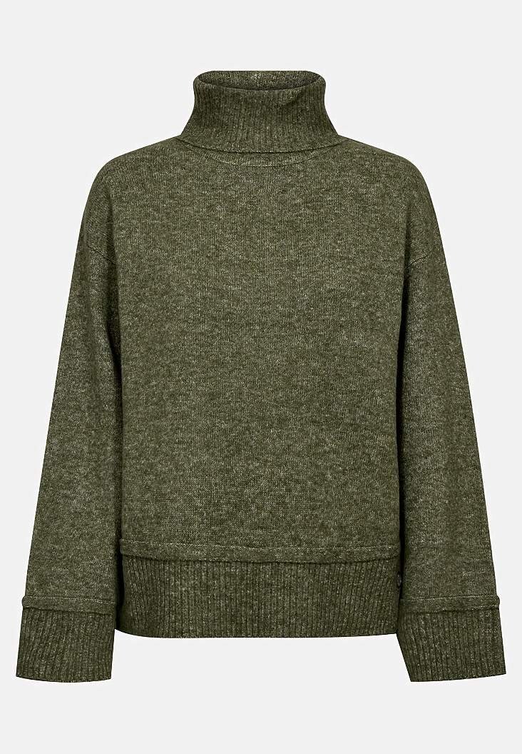 Strikket trøje med krave