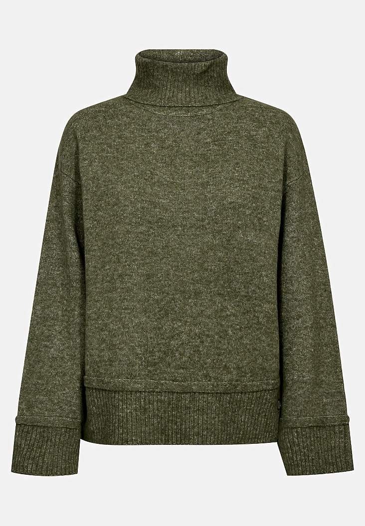 Strikket trøje med krave