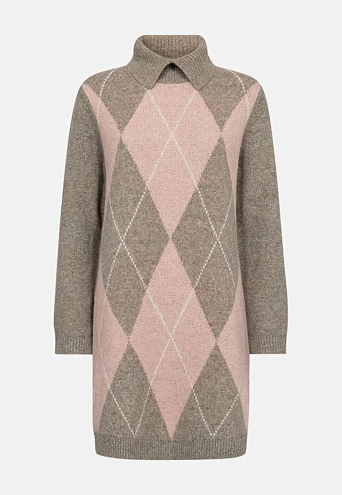 Strikket tunika med krave