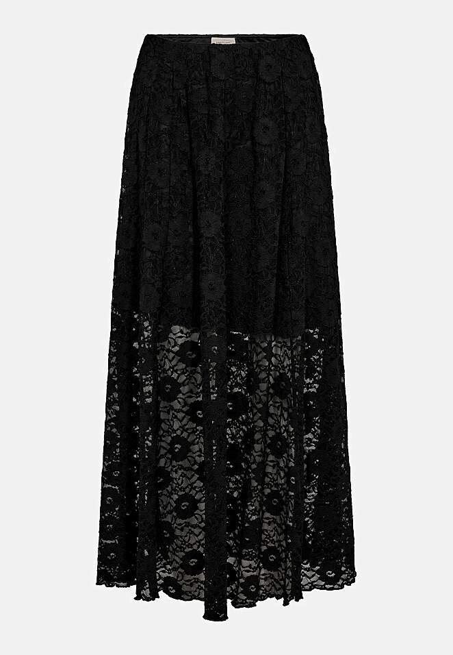 Jerseynederdel i blonde