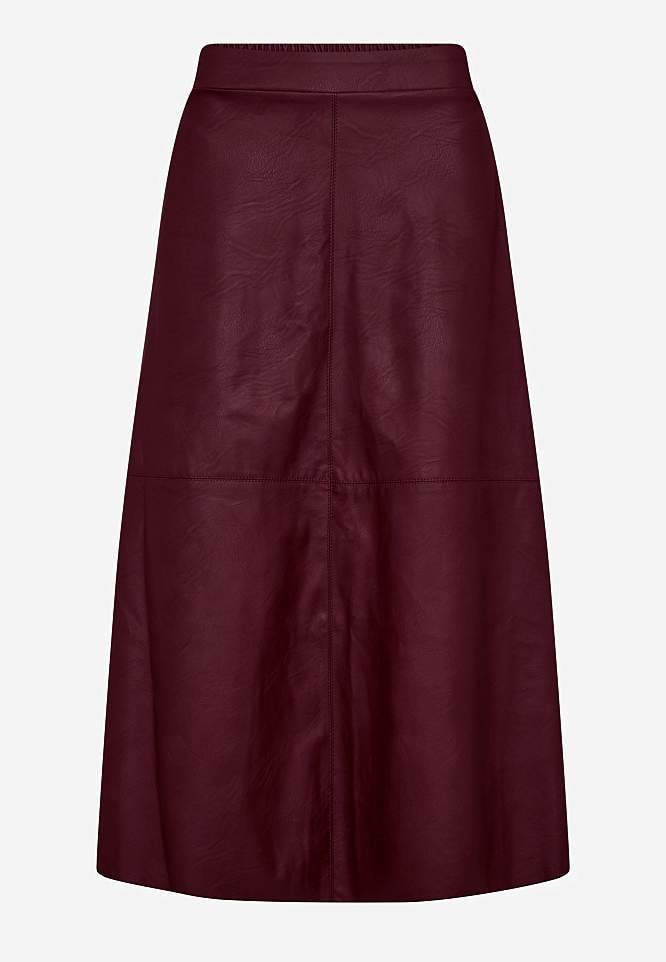 Nederdel i PU med lommer