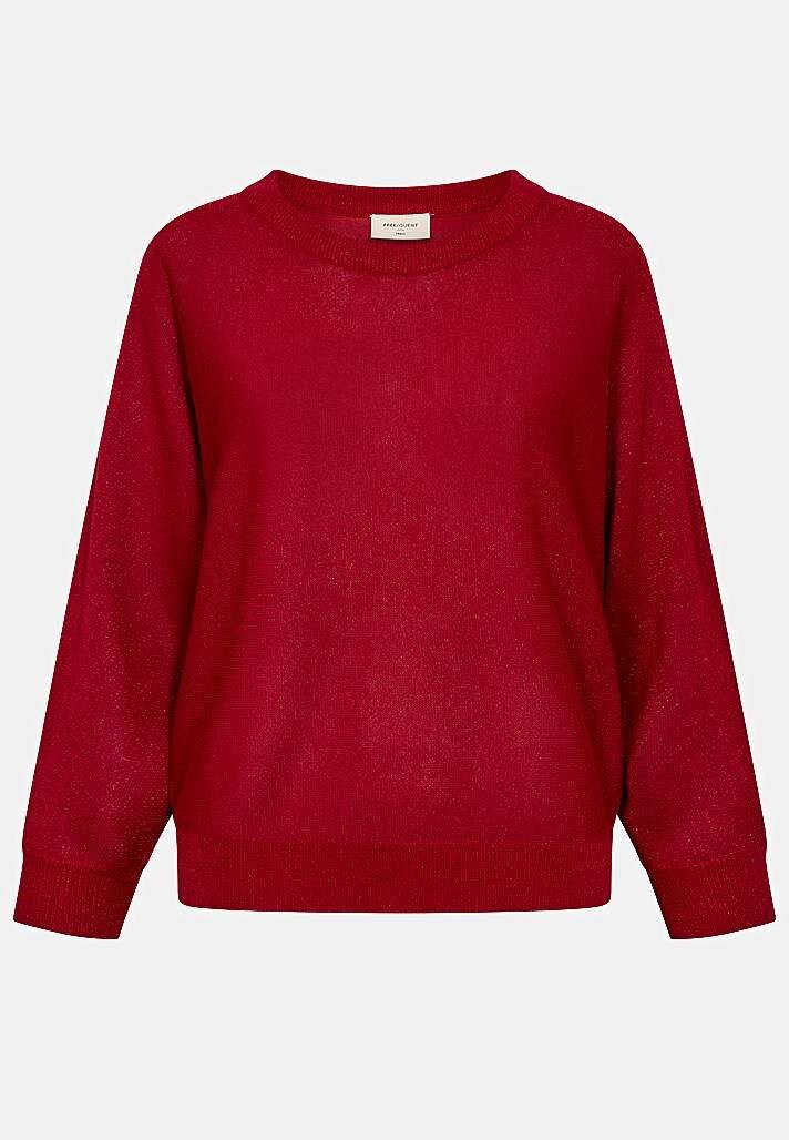 Fintstrikket trøje med glimmertråde