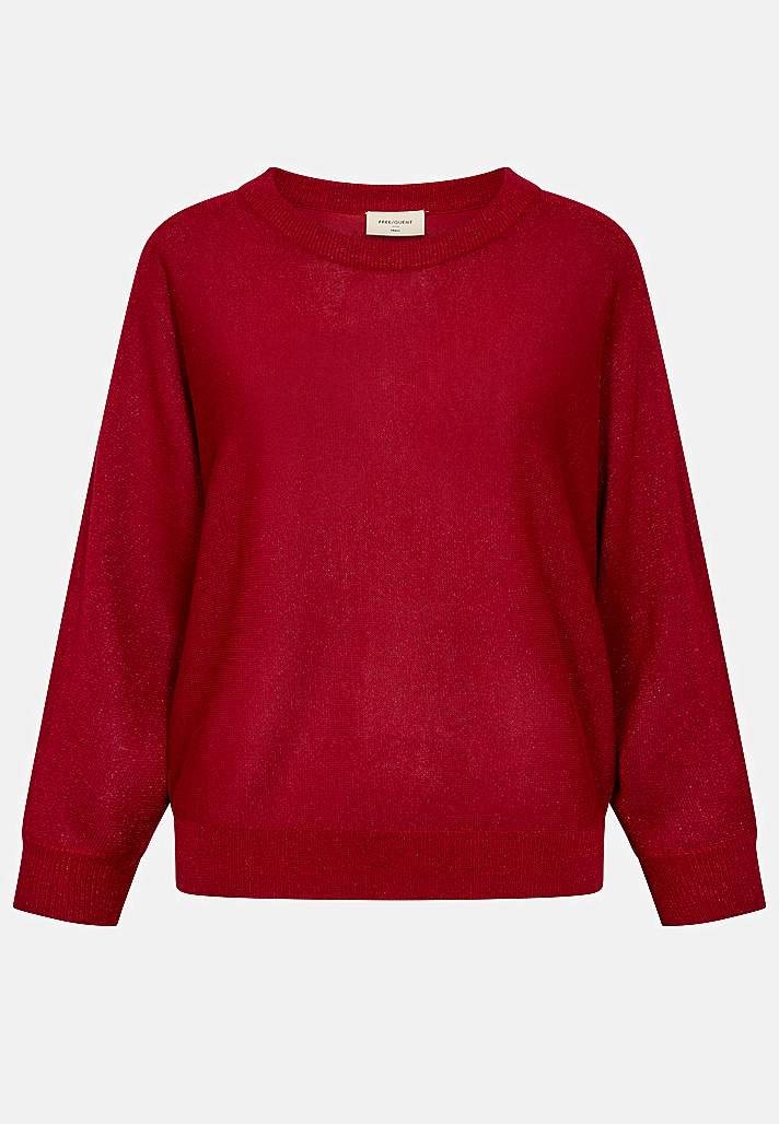 Fintstrikket trøje med glimmertråde