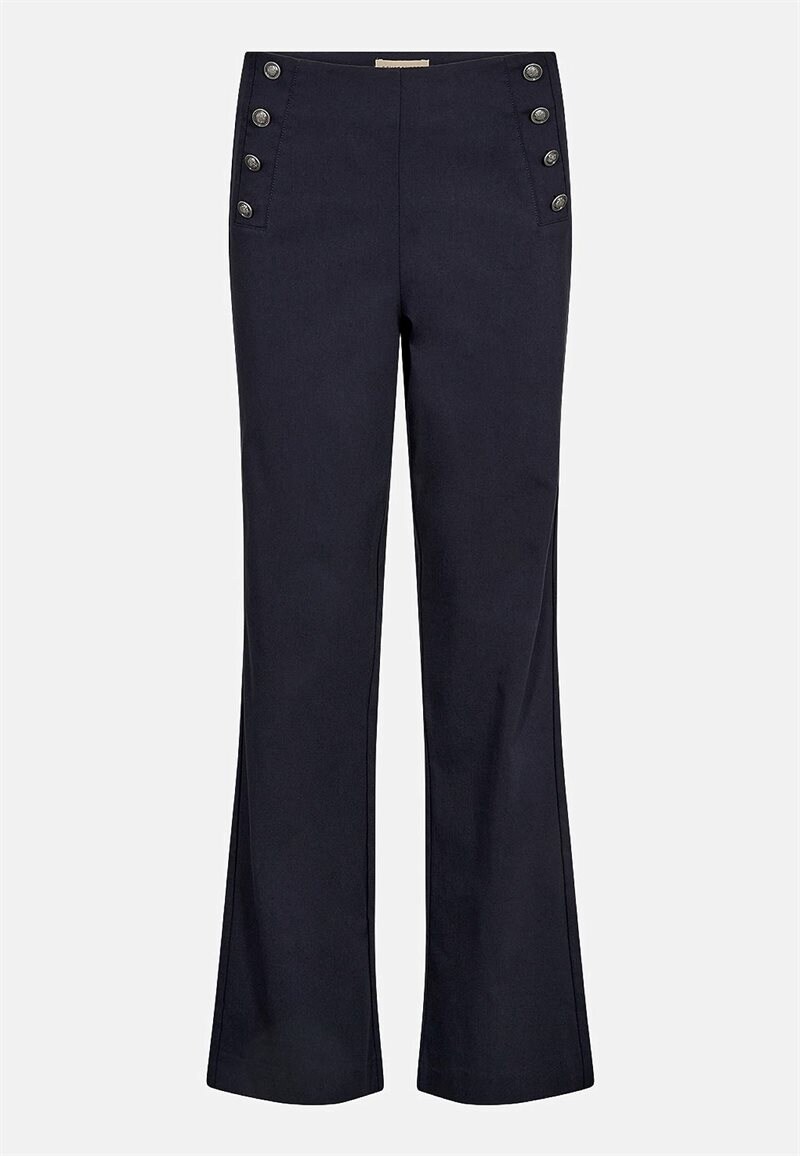 Bukser i bengalin med dekorative knapper