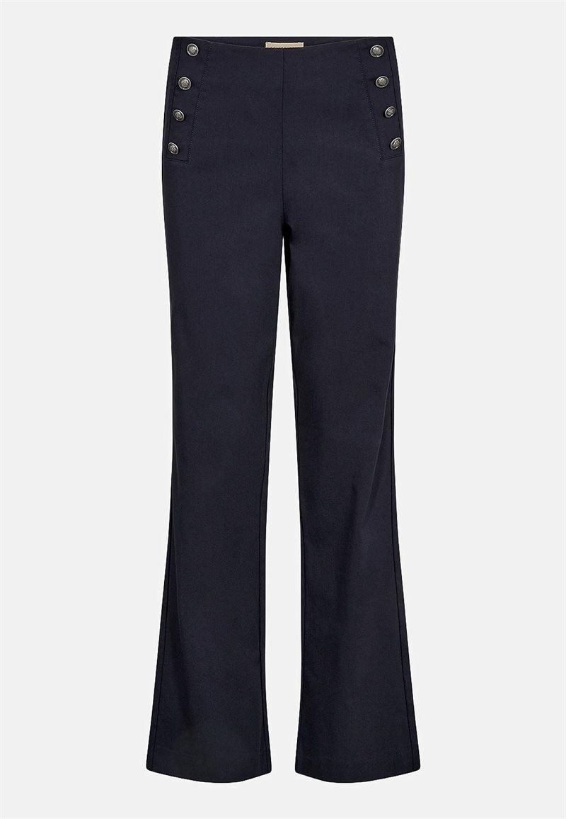 Bukser i bengalin med dekorative knapper