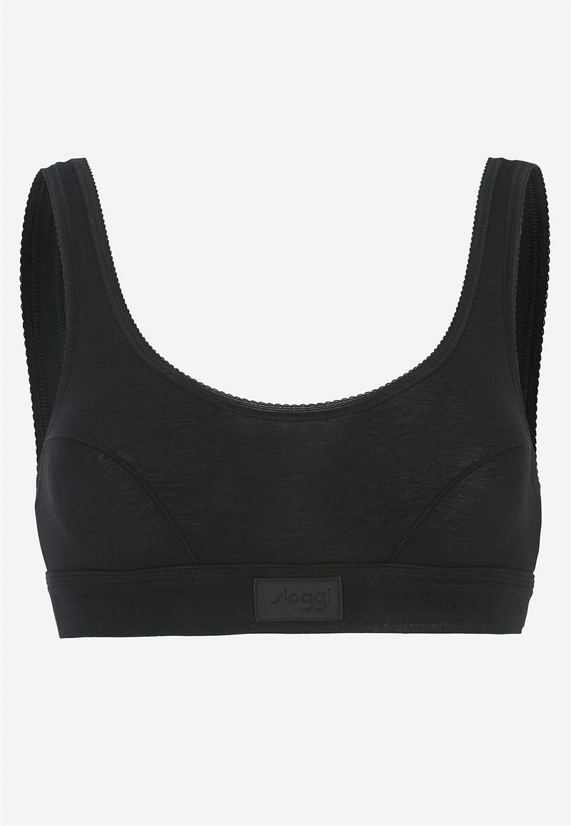 Blød BH-top i bomuld Double comfort billede