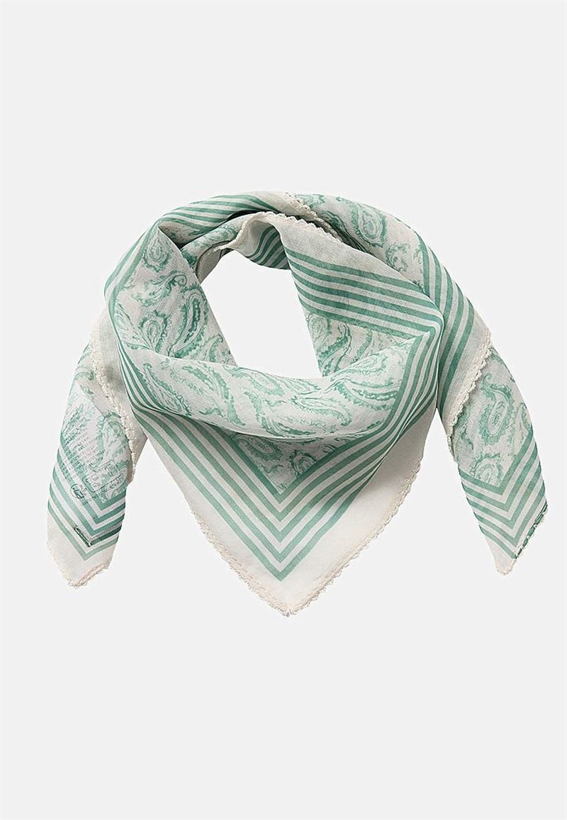 Næsten gennemsigtigt, mønstret sjal