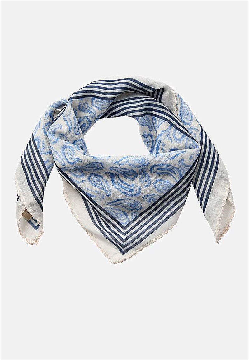 Næsten gennemsigtigt, mønstret sjal