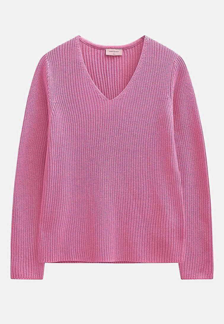 Ribstrikket bomuldstrøje