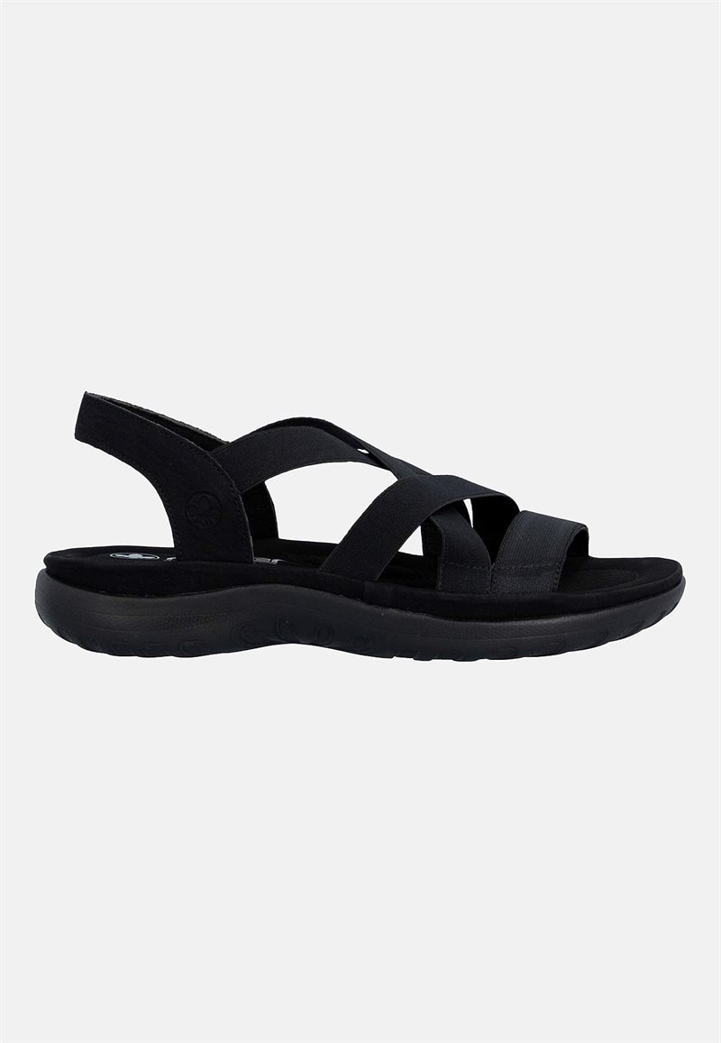 Sandal med elastiske remme