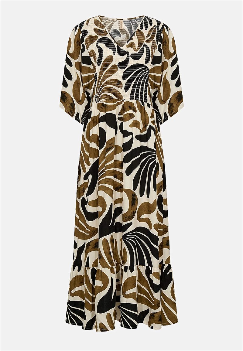 Maxi kjole med smock