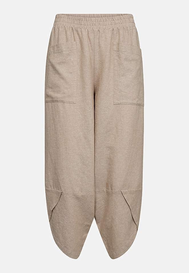 Vævede, brede bukser