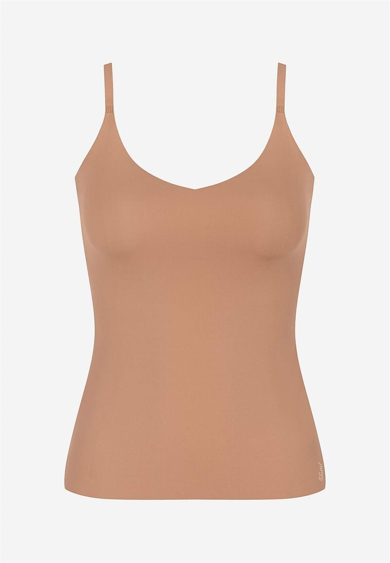 Sømløs top med justerbare skulderstropper ZERO Feel 2.0 Spaghetti top billede