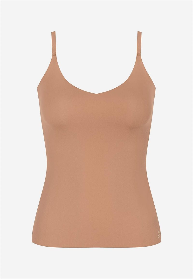 Sømløs top med justerbare skulderstropper ZERO Feel 2.0 Spaghetti top billede