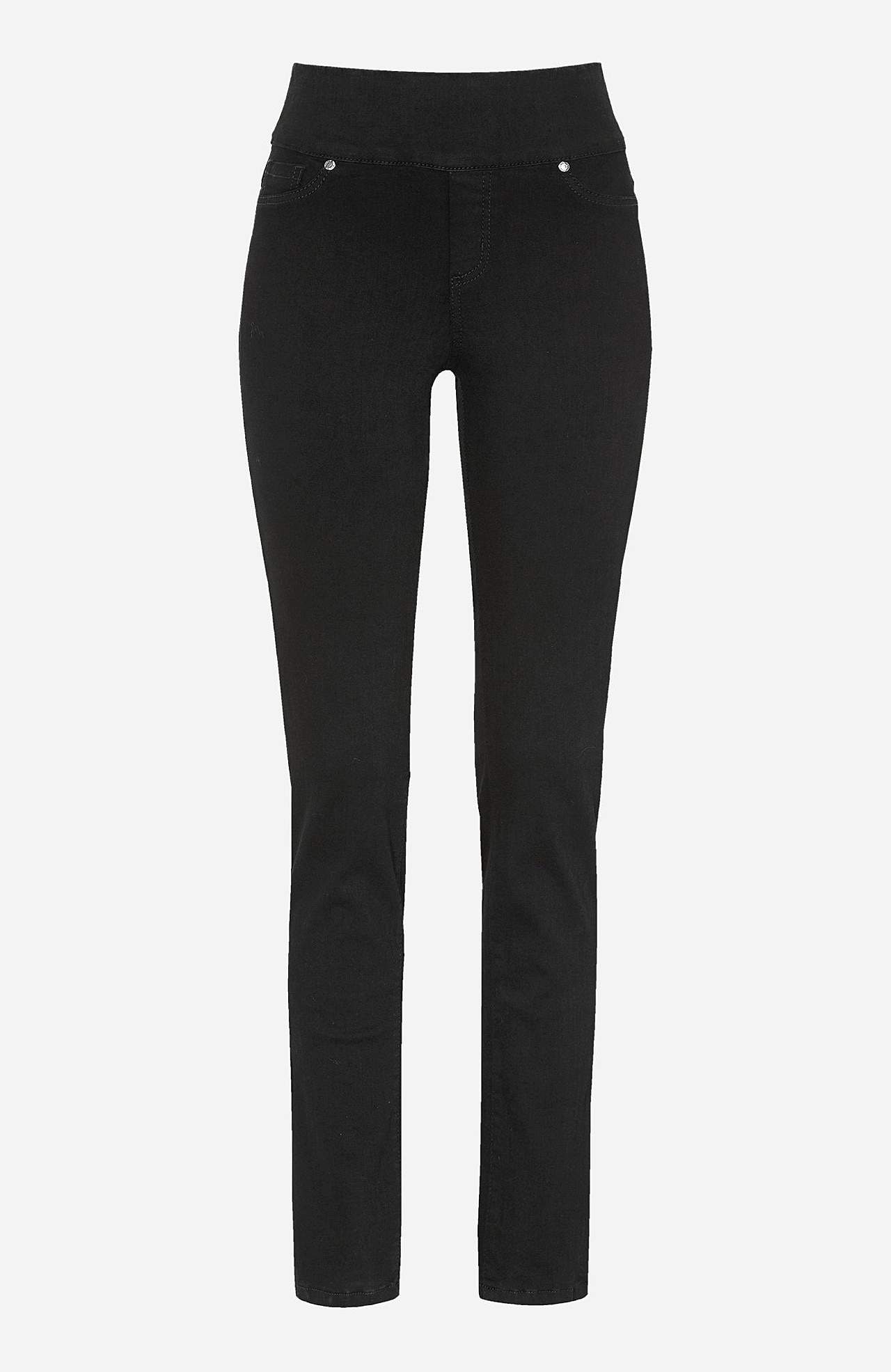 Elastisk jegging med høj elastisk talje Elin