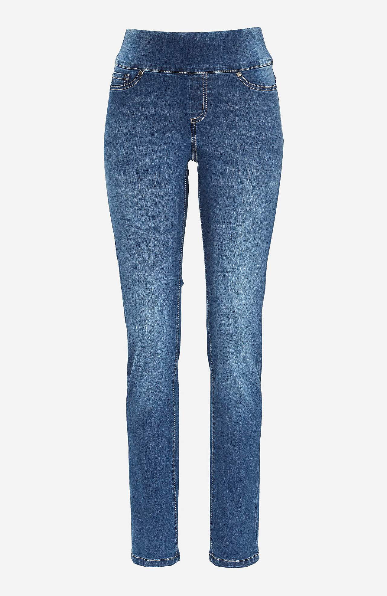 Elastisk jegging med høj elastisk talje Elin