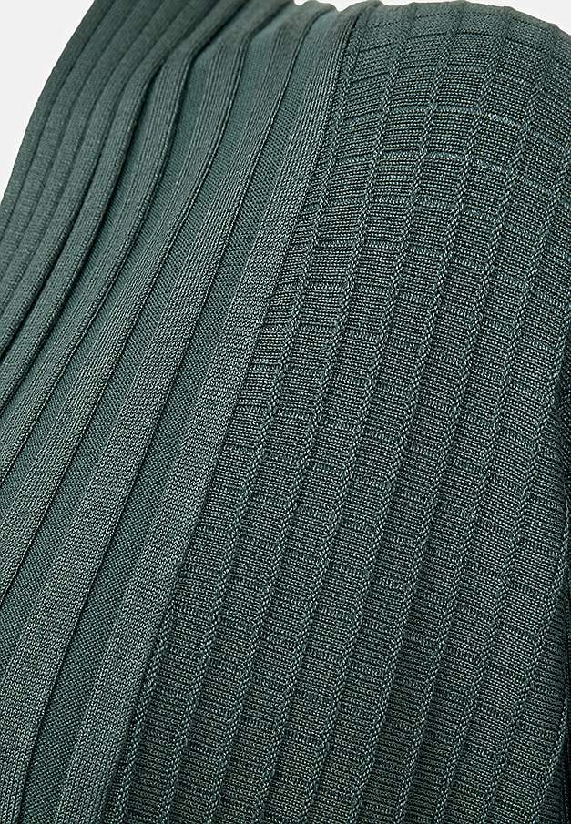 Lang, ribbet cardigan