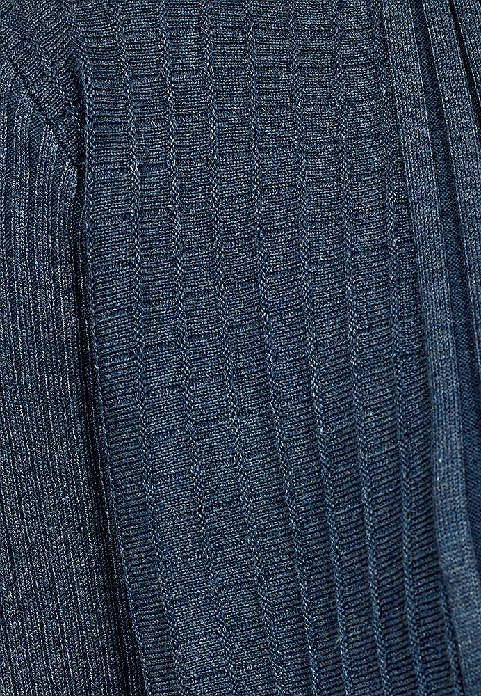 Lang, ribbet cardigan Claudisse