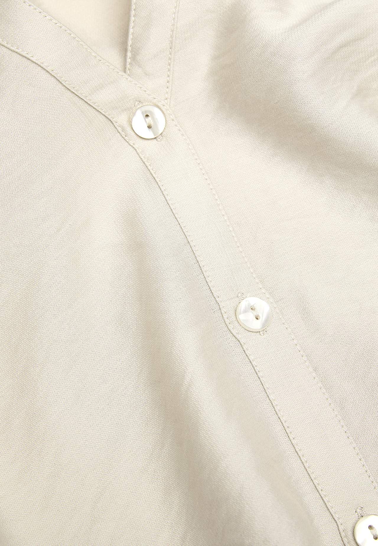 Vævet bluse med knapper