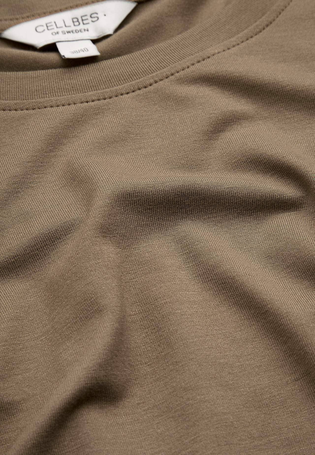 Jerseytop med korte ærmer