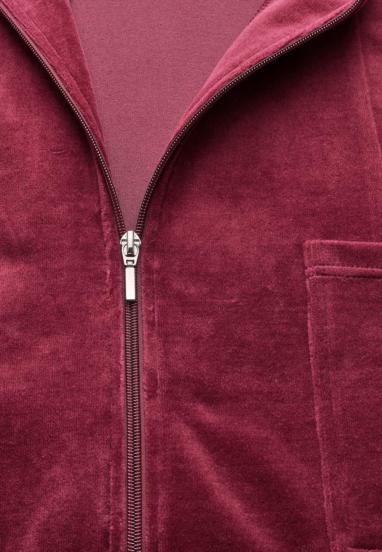 Velour, lang morgenkåbe Wilma