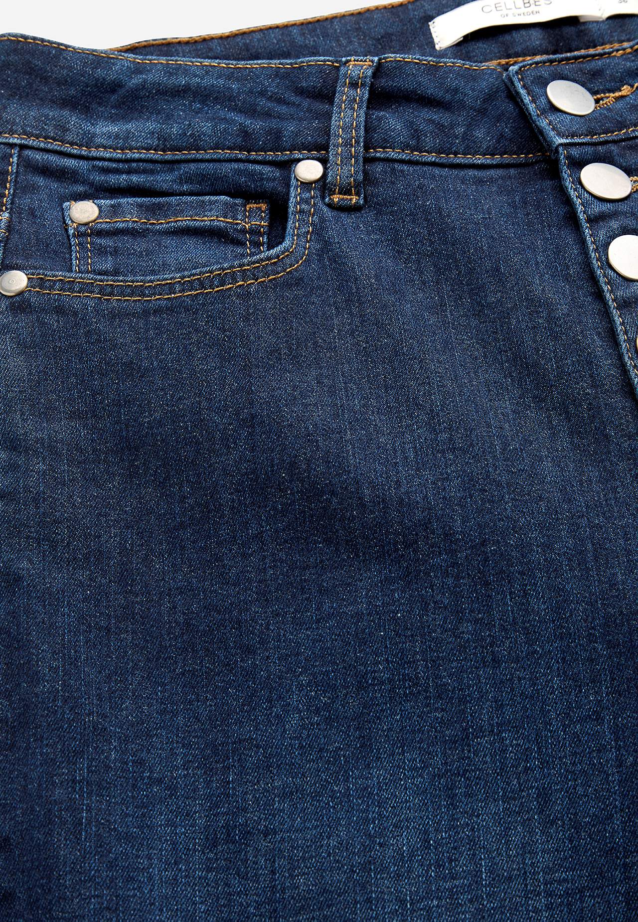 Stretchjeans med høj talje
