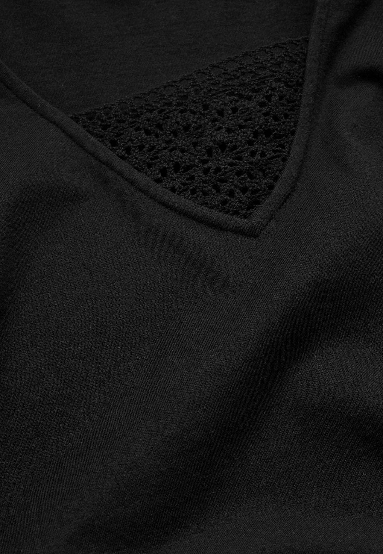 Jerseytop med blonde