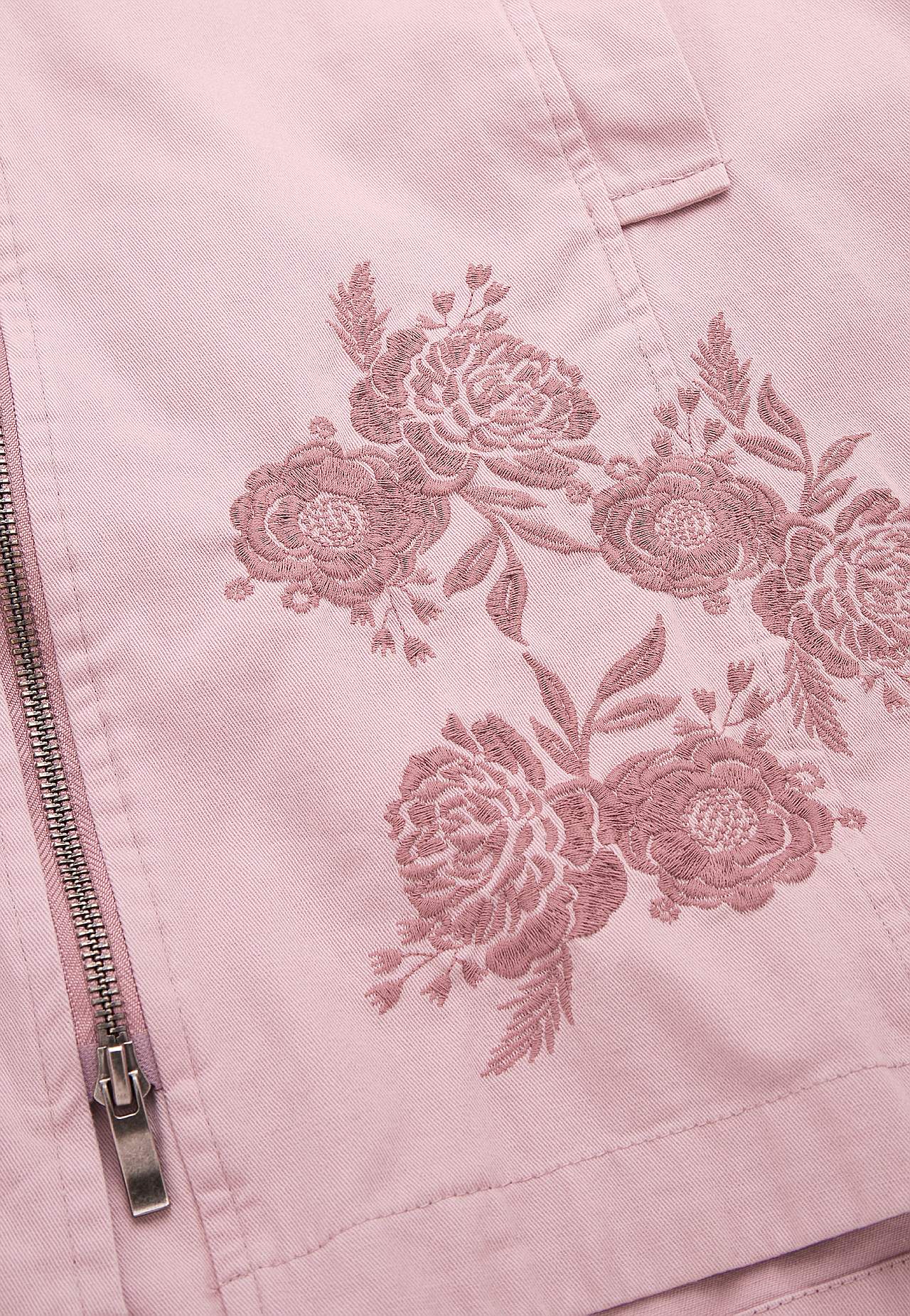 Parka med broderi