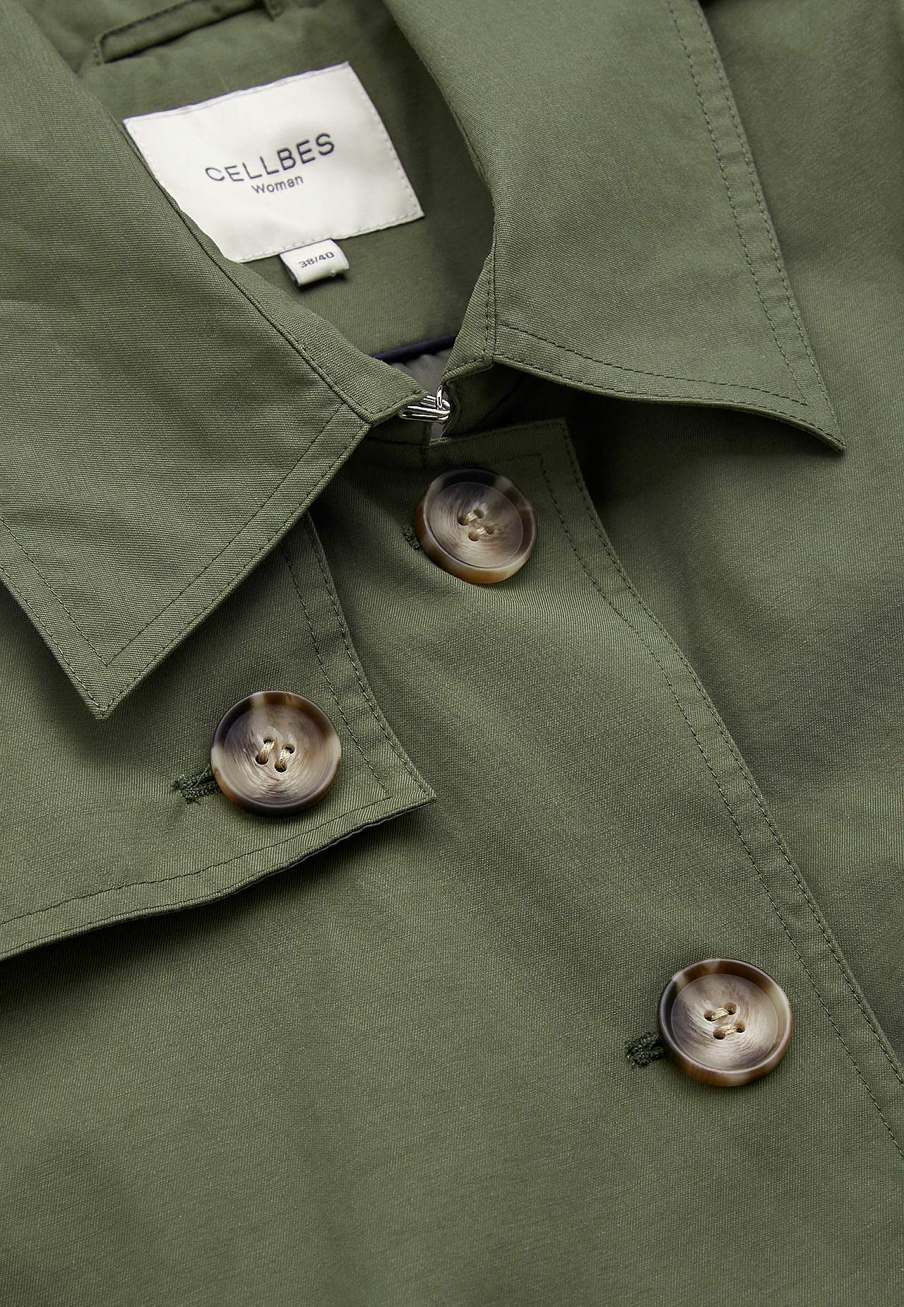 Enkeltradet trenchcoat