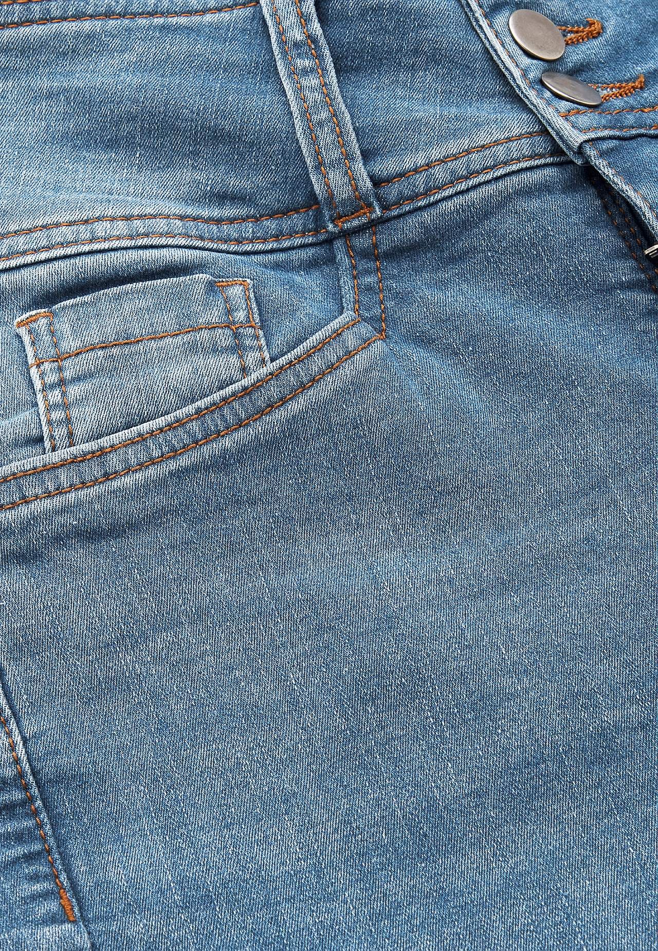 Smalle jeans med høj talje - tre længder