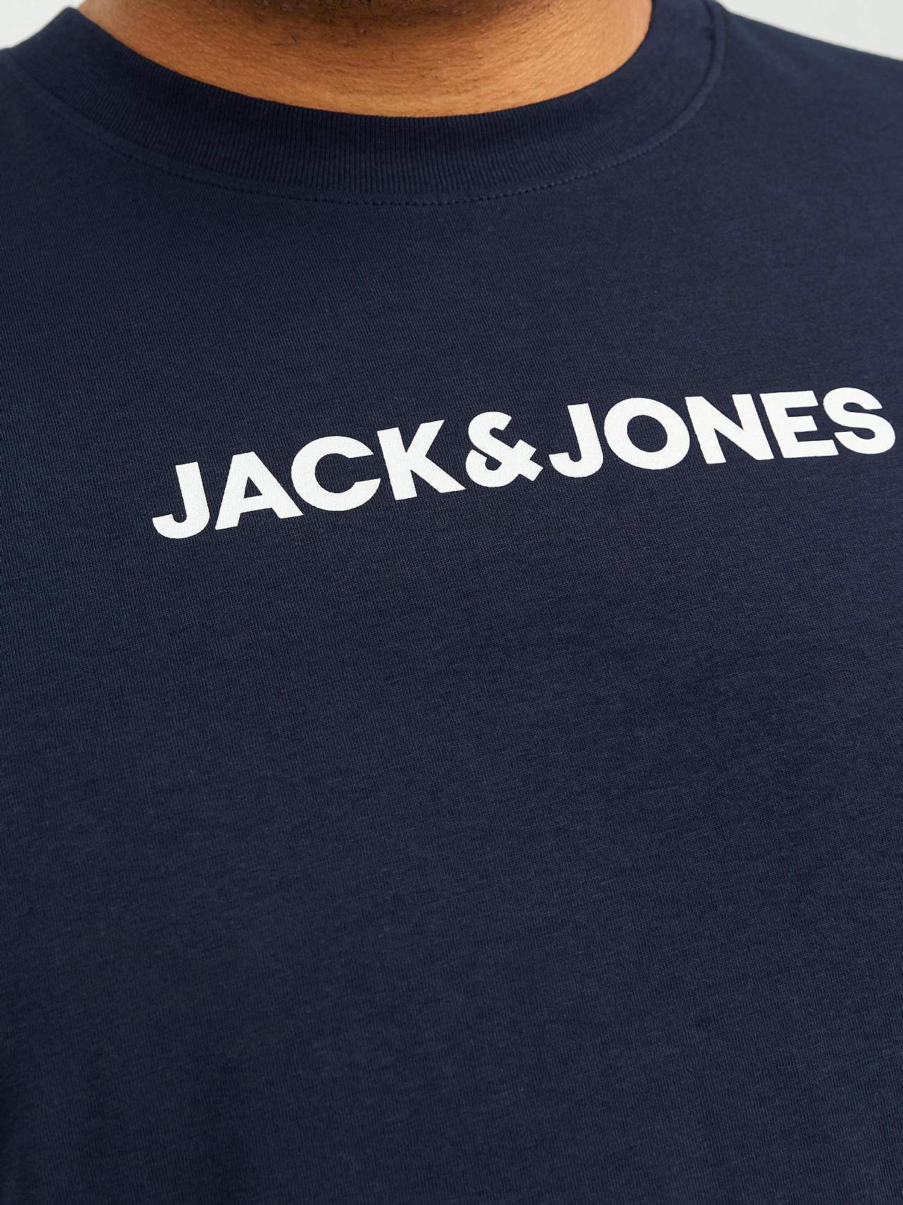 Blokfarvet t-shirt med logoprint