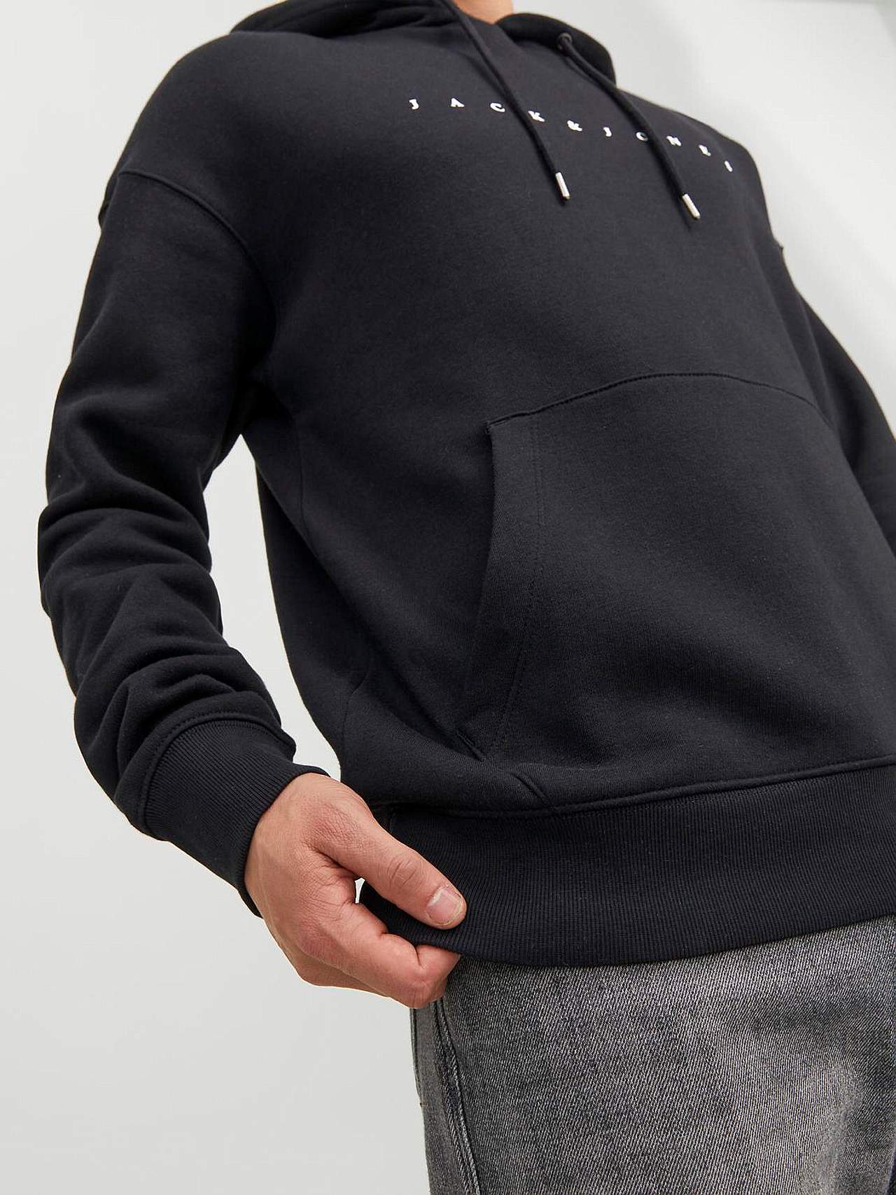 Hættetrøje med logoprint