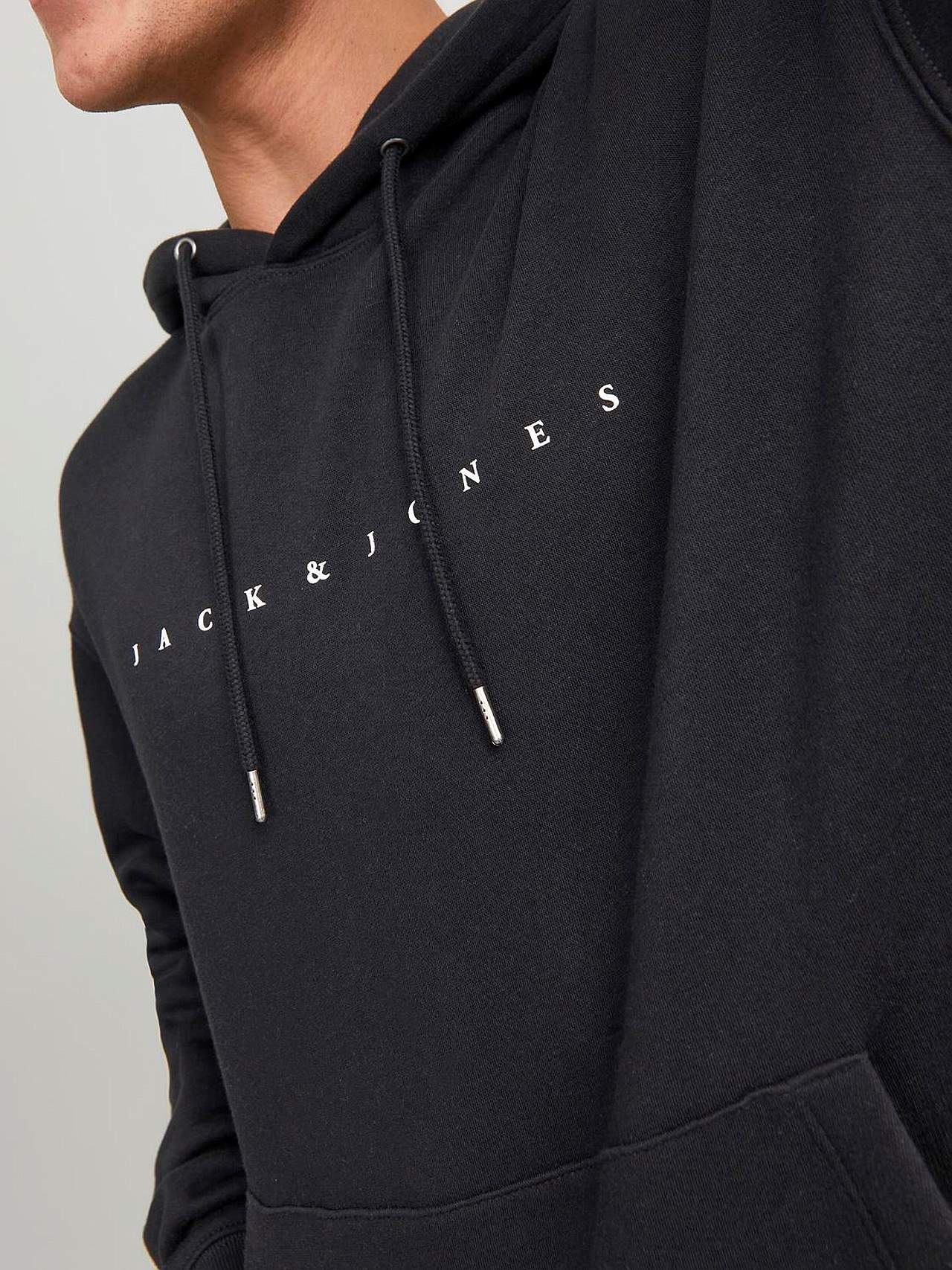 Hættetrøje med logoprint