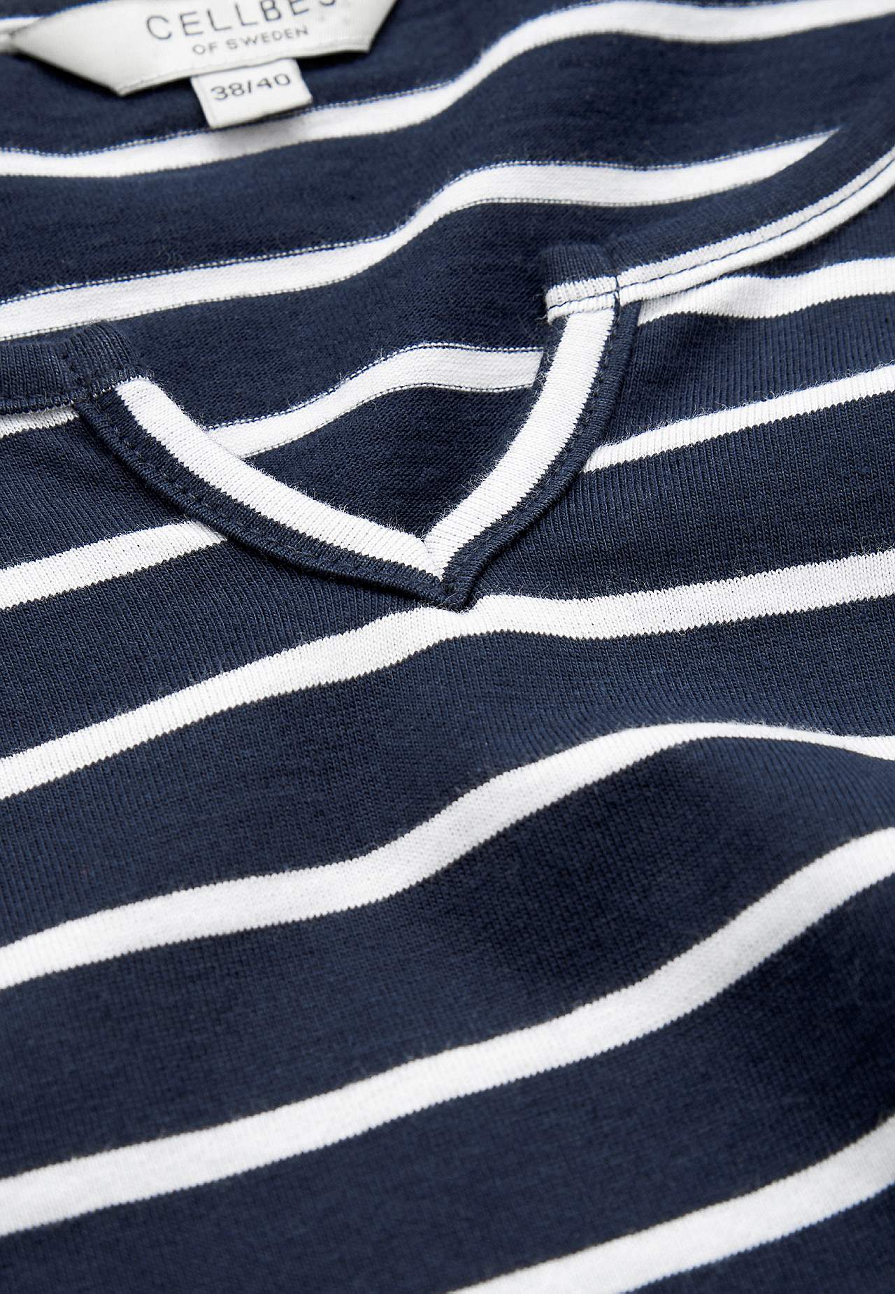 Jerseytop med 3/4 lange ærmer