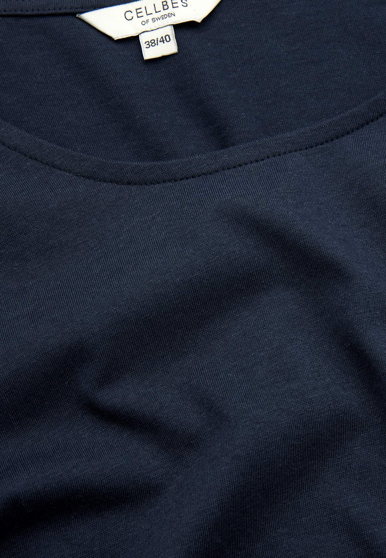 Jerseykjole med volanter