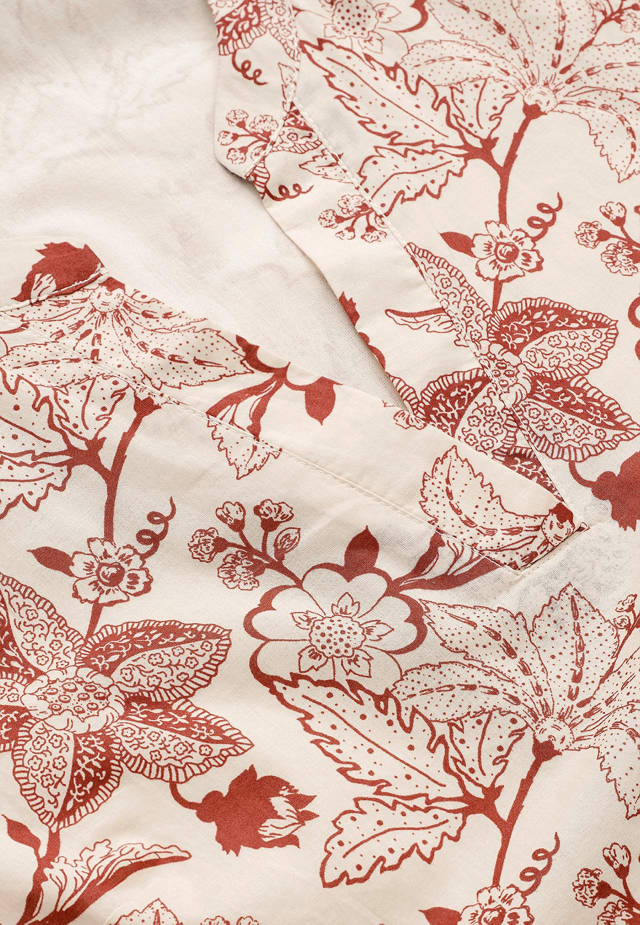 Bomuldskjole med volant