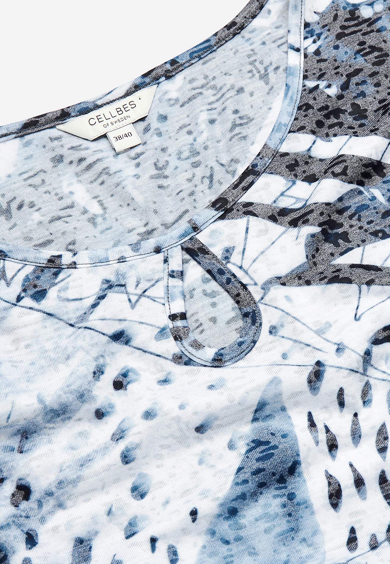 Jerseytop med slids i siderne