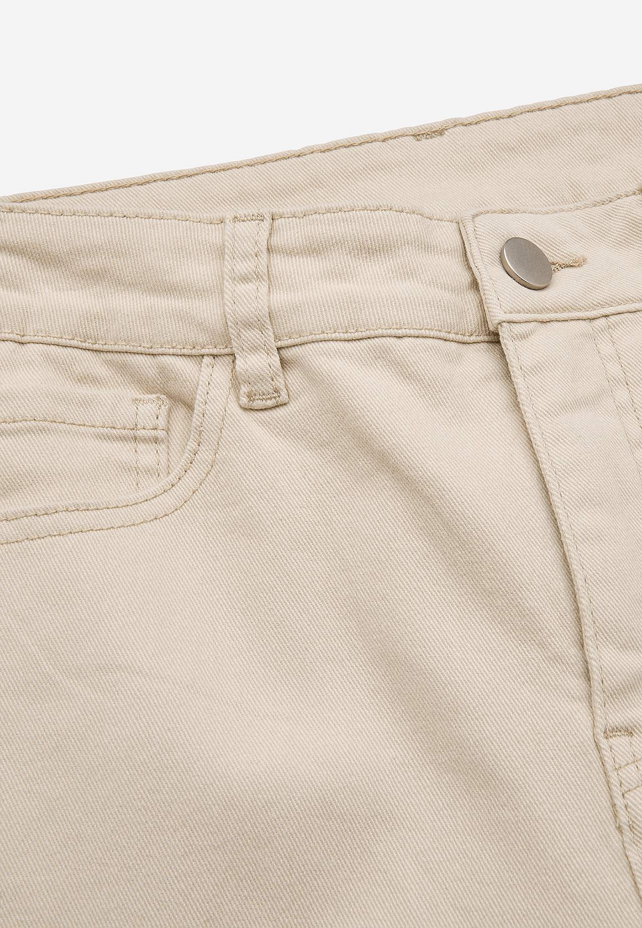 Crop jeans med design med fem lommer