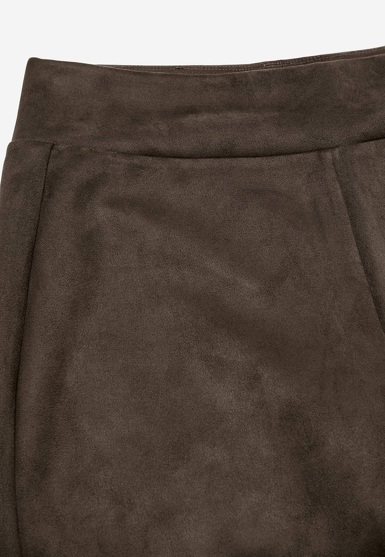 Leggings med ruskindslook