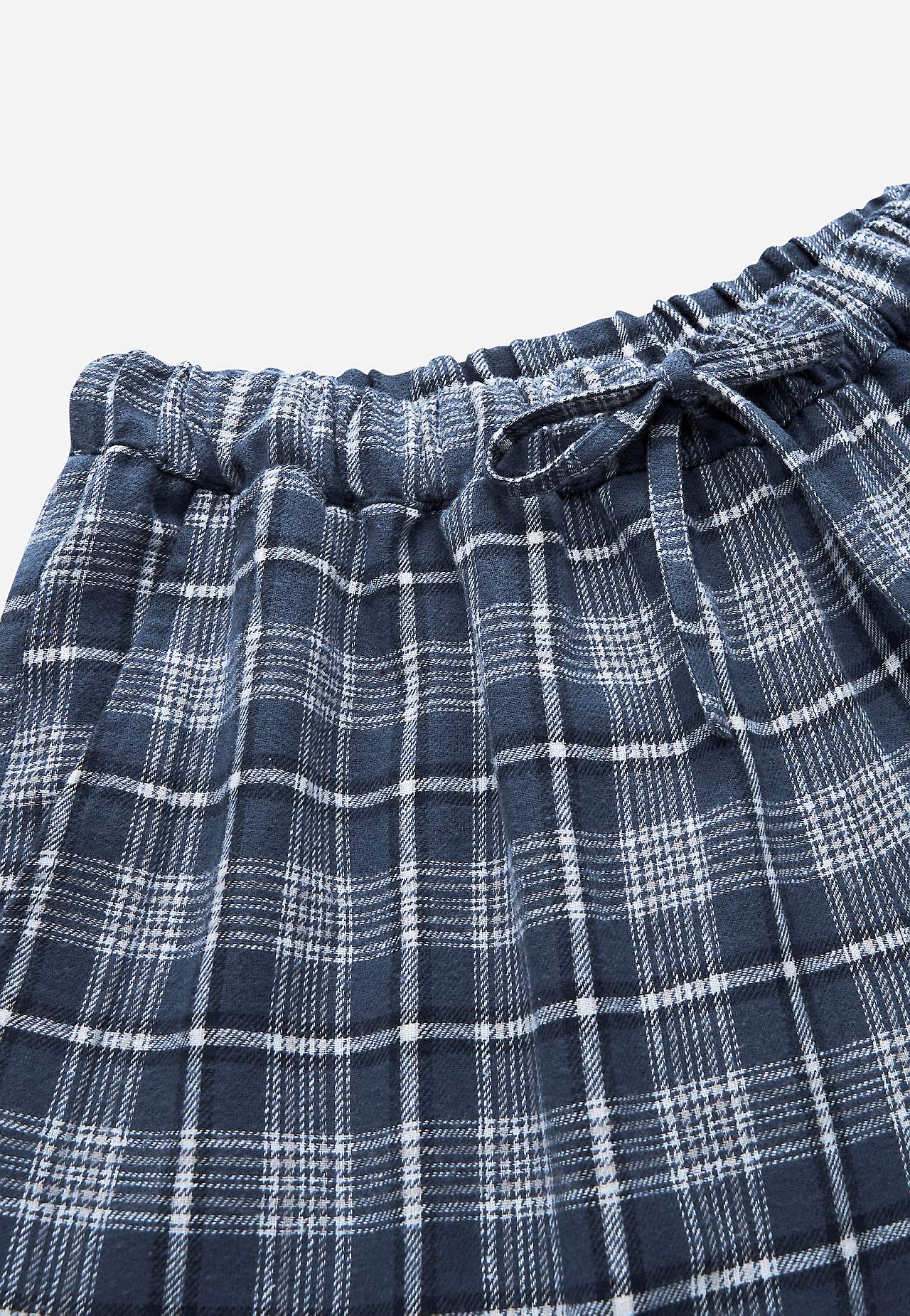 Ternede pyjamasbukser i flonel