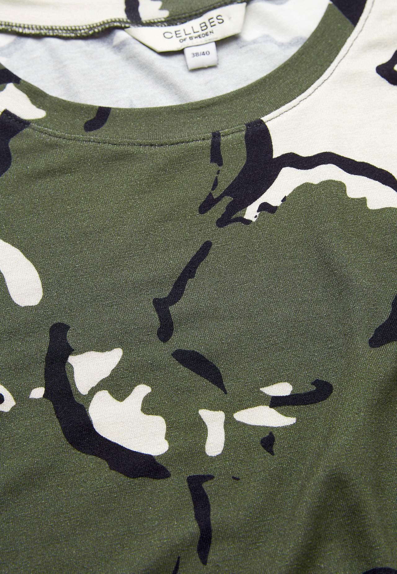 Jerseytop med rund hals