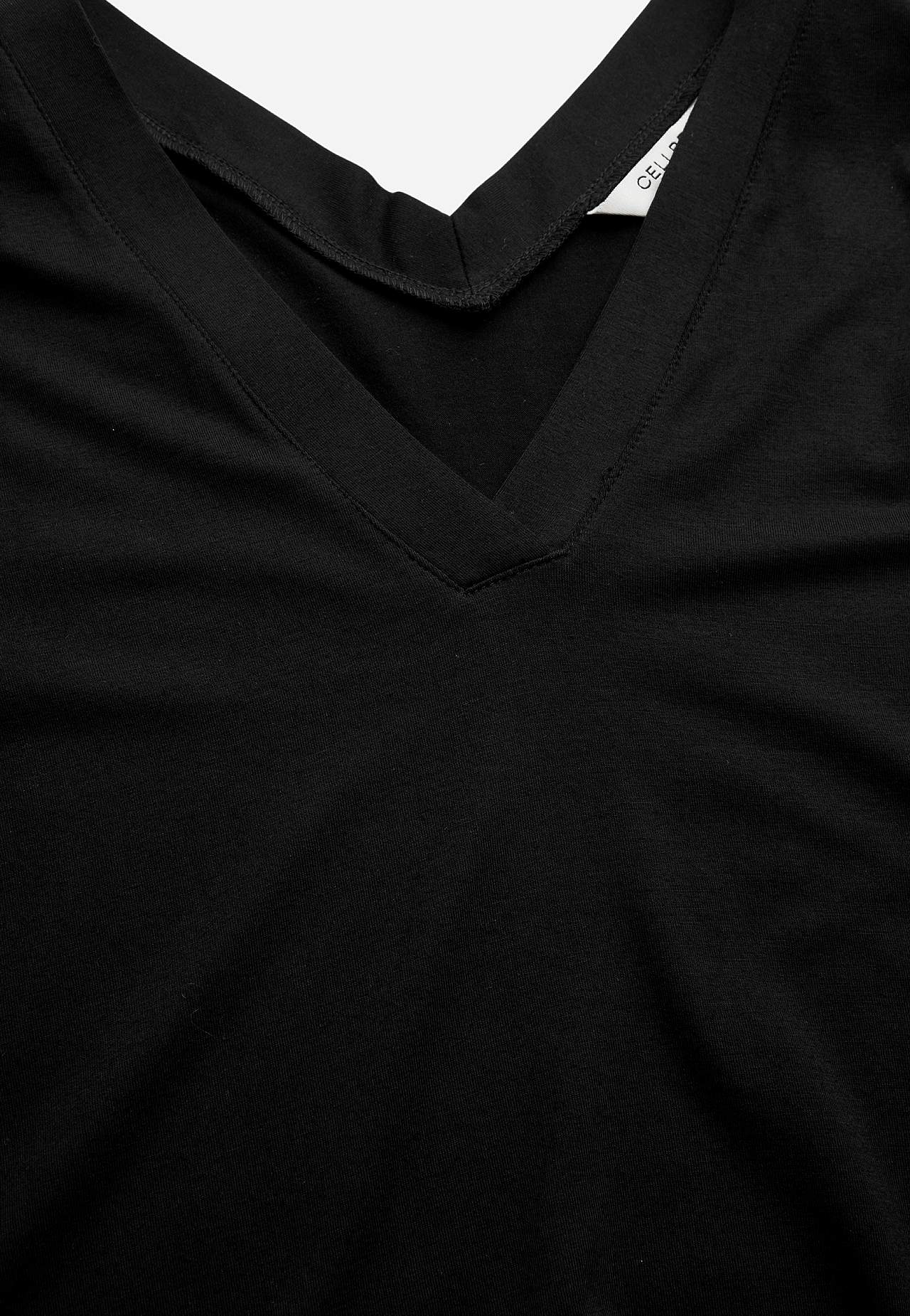 V-udskåret jerseykjole