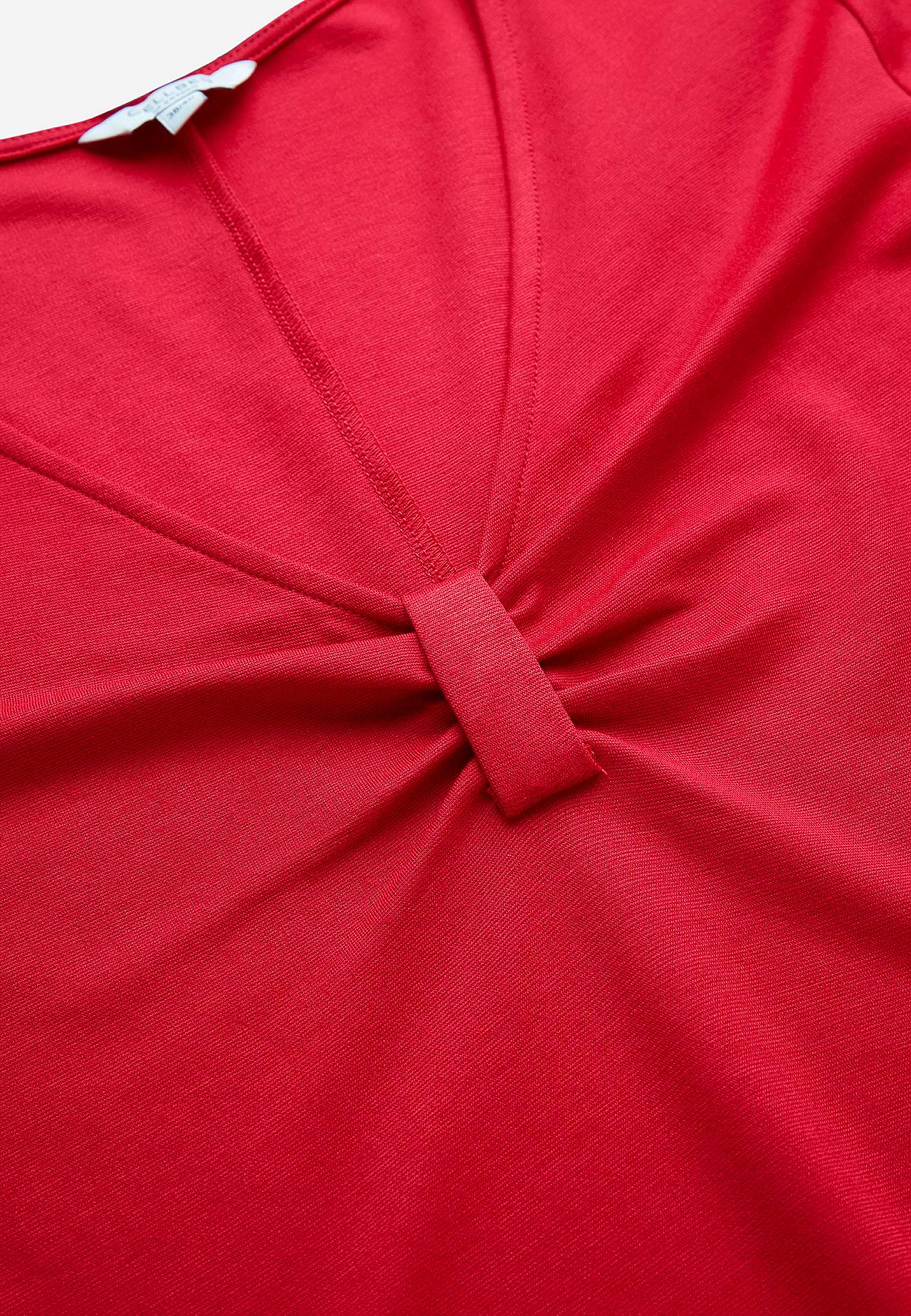 Jerseykjole med rynkedetalje