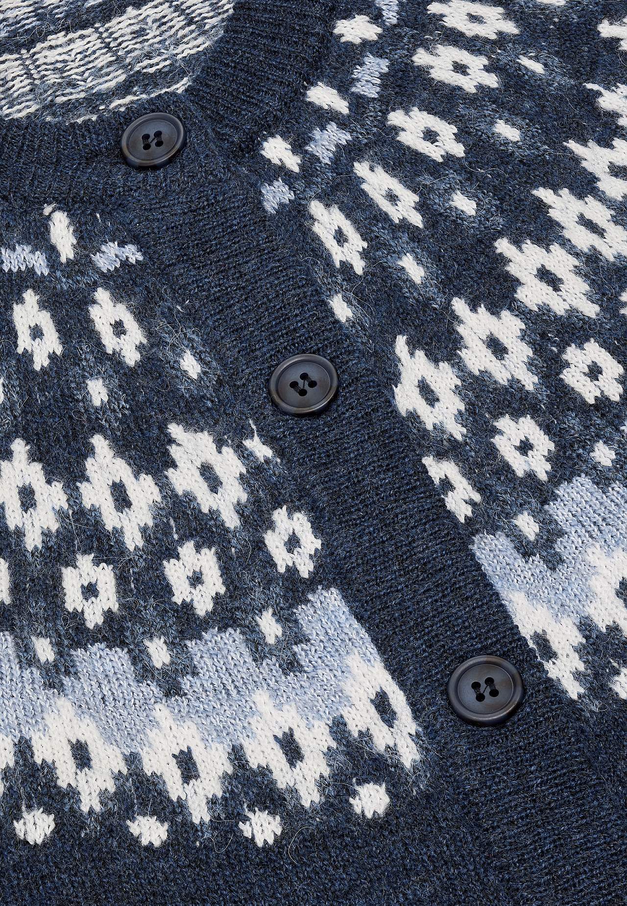 Jacquardmønstret cardigan