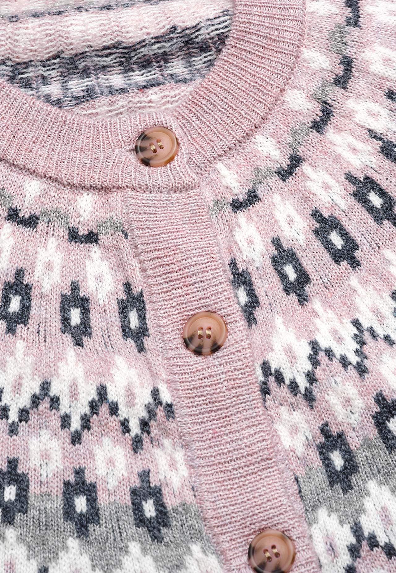 Jacquardmønstret cardigan