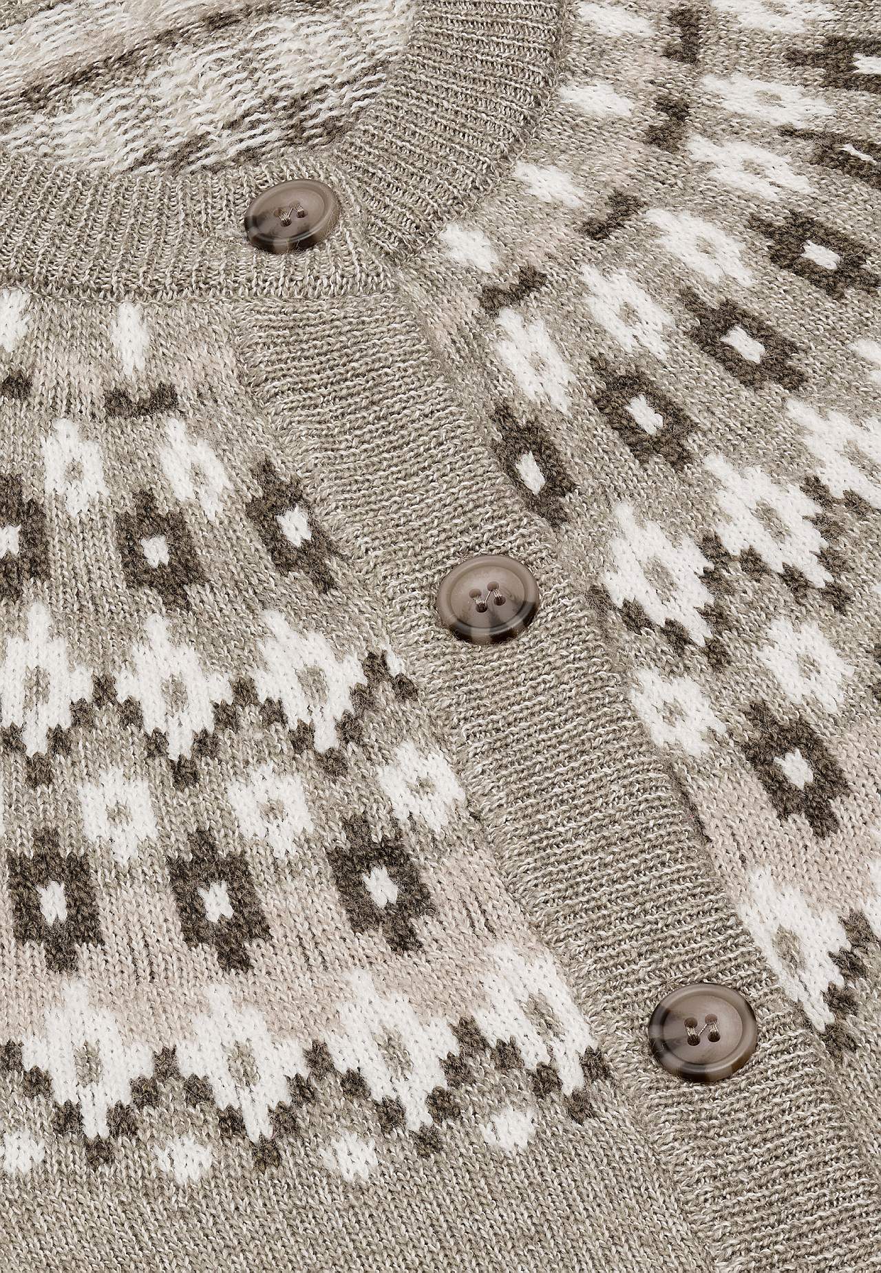Jacquardmønstret cardigan
