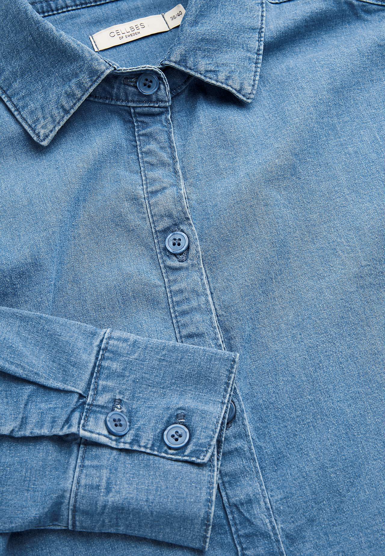 Elastisk tunika i denim