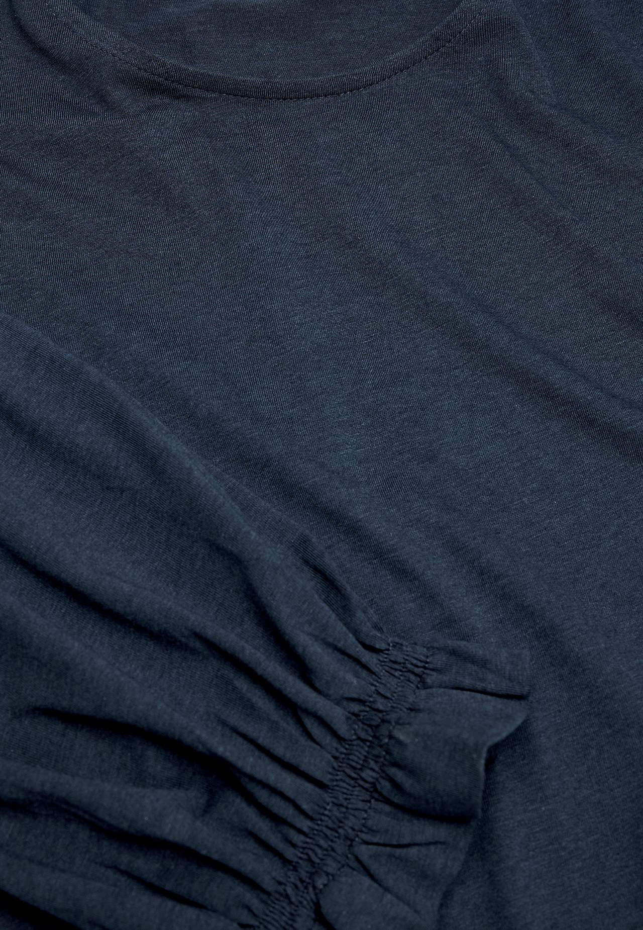 Jerseytop med smockdetalje