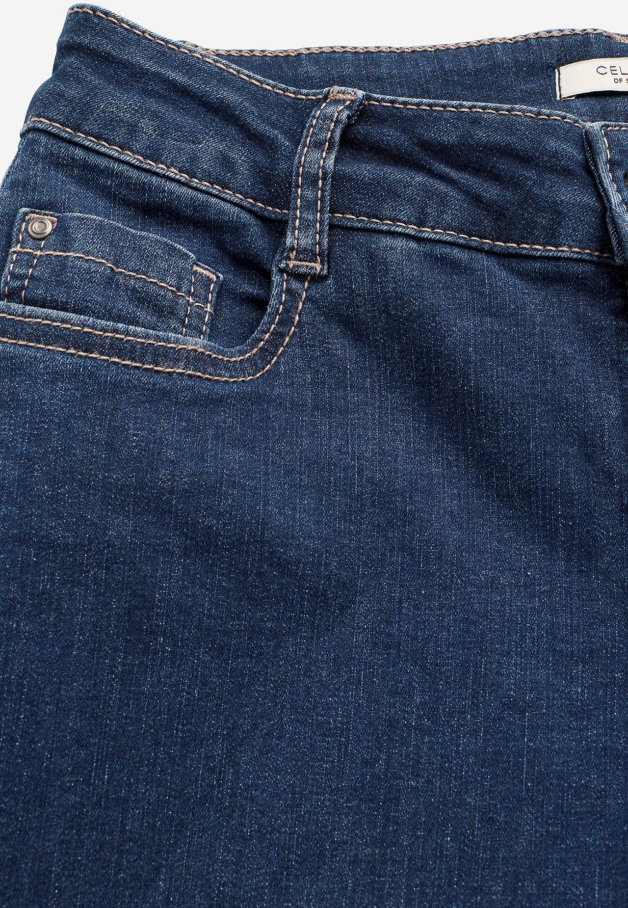 Komfortable stretchjeans med lige ben